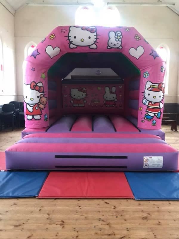 Hello Kitty Castle Clown Around Castles Bouncy Castle & Inflatable Hire