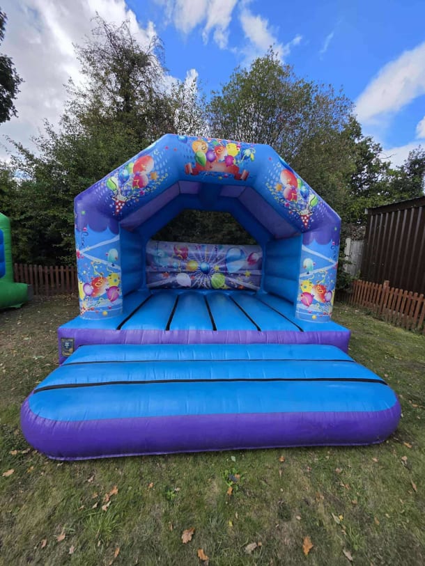 Purple  Blue Party Bouncy Castle