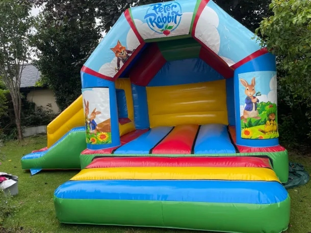 Peter Rabbit Bouncy Castle With Slide