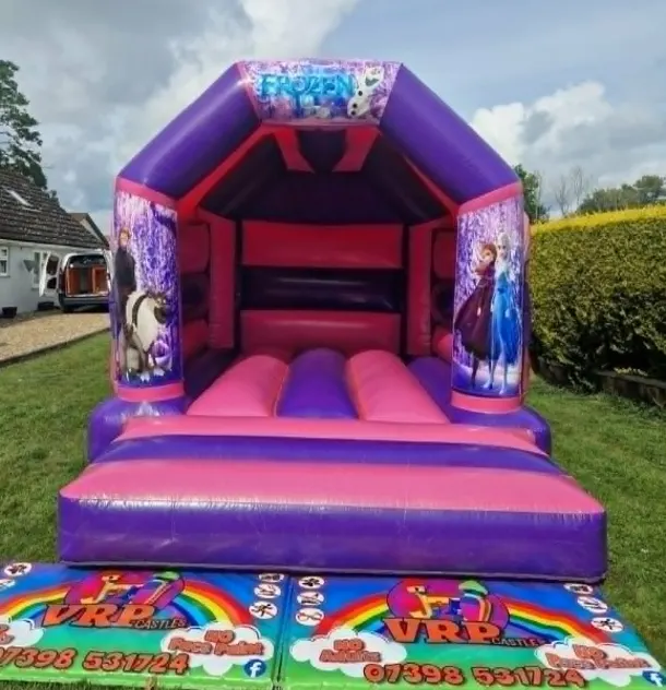 Frozen Pink And Purple Bouncy Castle