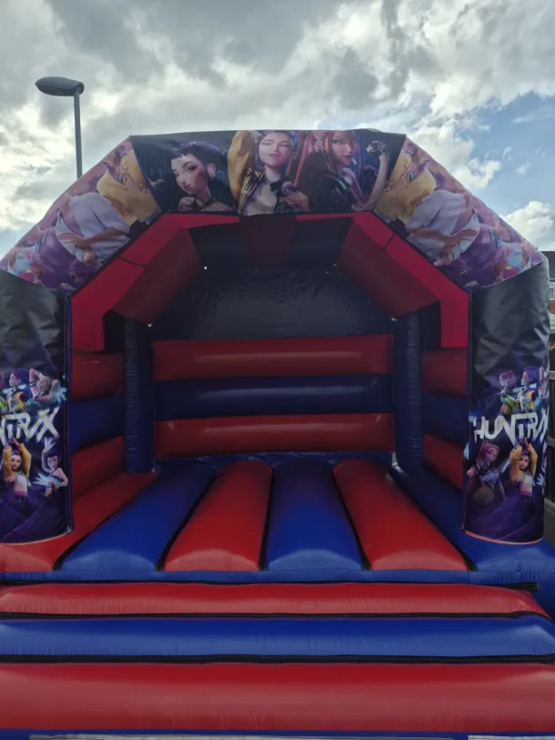 K-pop Red And Blue Bouncy Castle