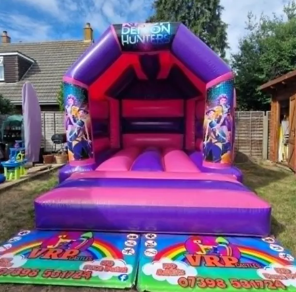 K Pop Pink And Purple Bouncy Castle