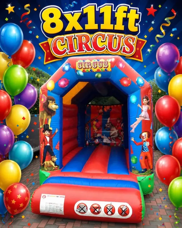 8ft X 11ft Circus Bouncy Castle