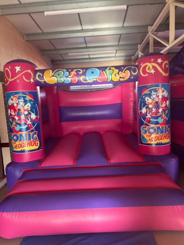 Sonic Theme Bouncy Castle