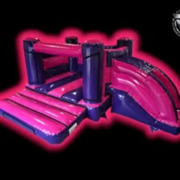 Pink And  Purplelow Hight Castle