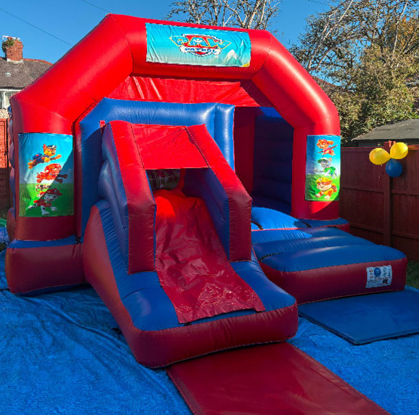 Red And Blue Combo Castle - Paw Patrol Theme