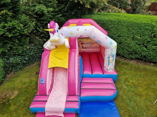 Unicorn Theme 3d 15x12ft Combo Castle