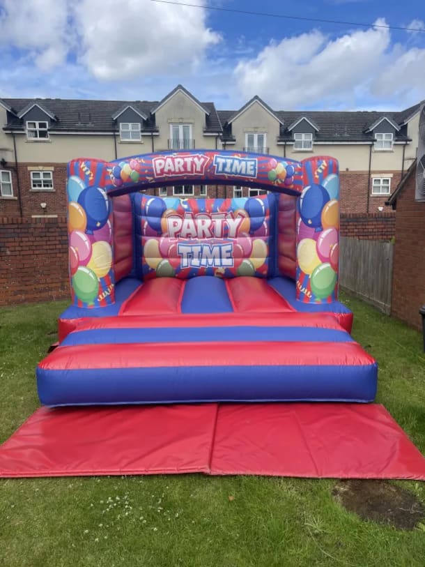 12ft By 12ft H Frame Party Time Bouncy Castle