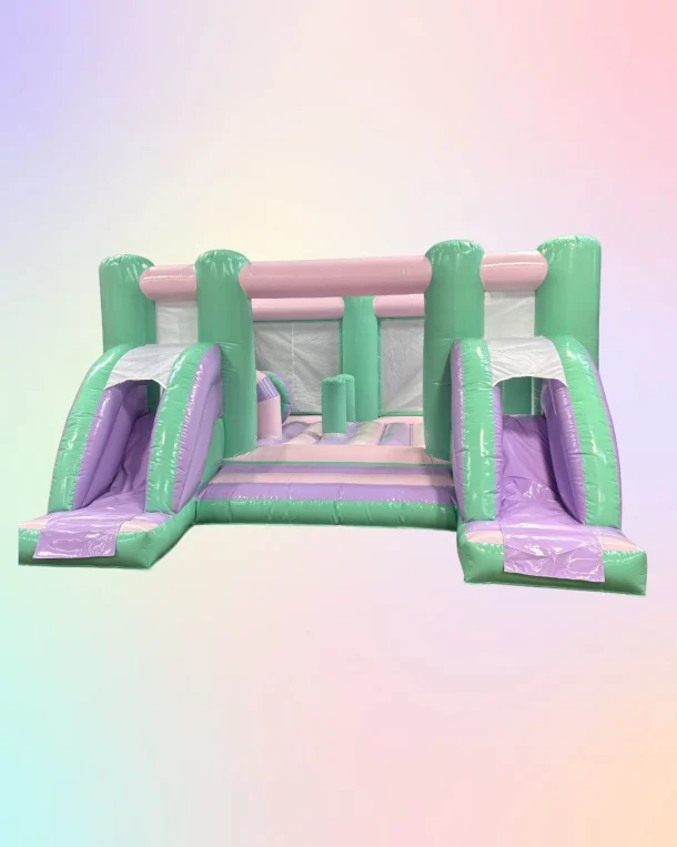 Pastel Double Slide Activity Bouncer