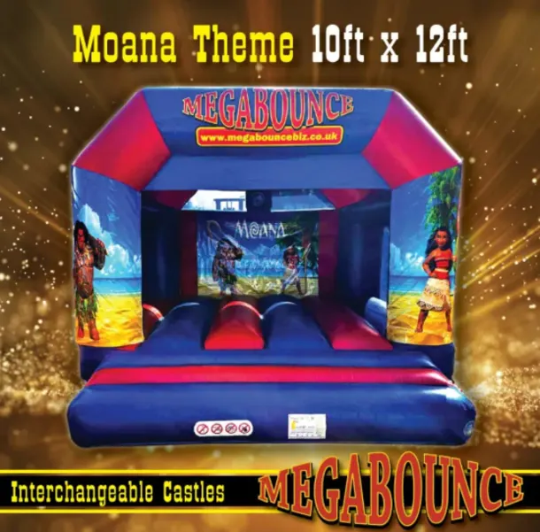 10ft X 12ft Moana Interchangeable Bouncy Castle
