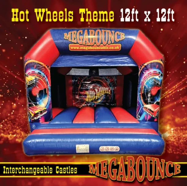 12ft X 12ft Hot Wheels Interchangeable Bouncy Castle