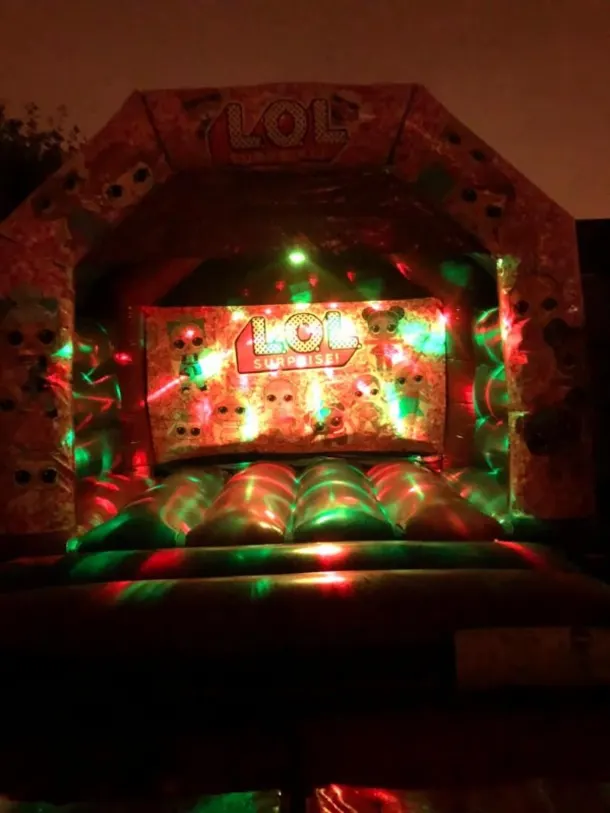 Disco Lights And Speaker For Bouncy Castle