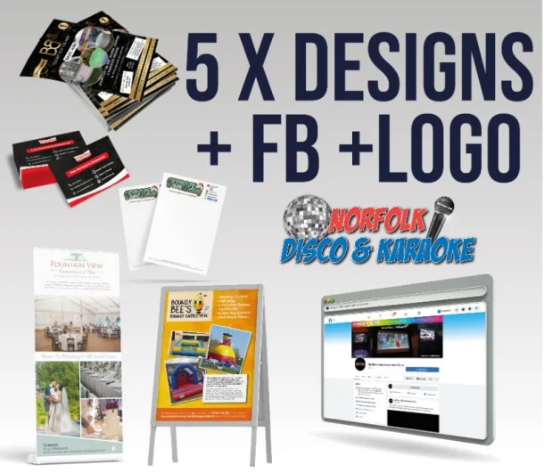 Logo Plus 5 Designs And Facebook Cover