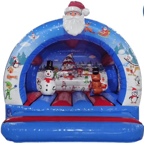 Christmas Curved Bouncy Castle 12x12ft