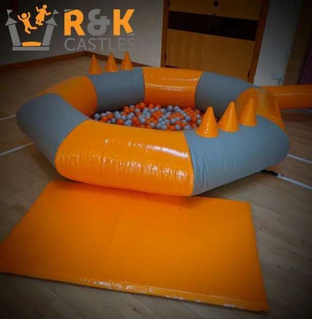 Grey And Orange Toddlers Ball Pit Under 5s