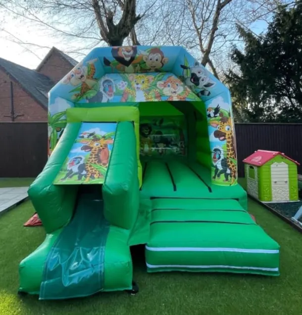 Jungle Bounce And Slide Bouncy Castle Combo
