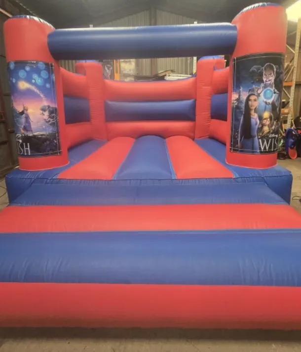 Wednesday Adams Red And Blue H Frame Bouncy Castle