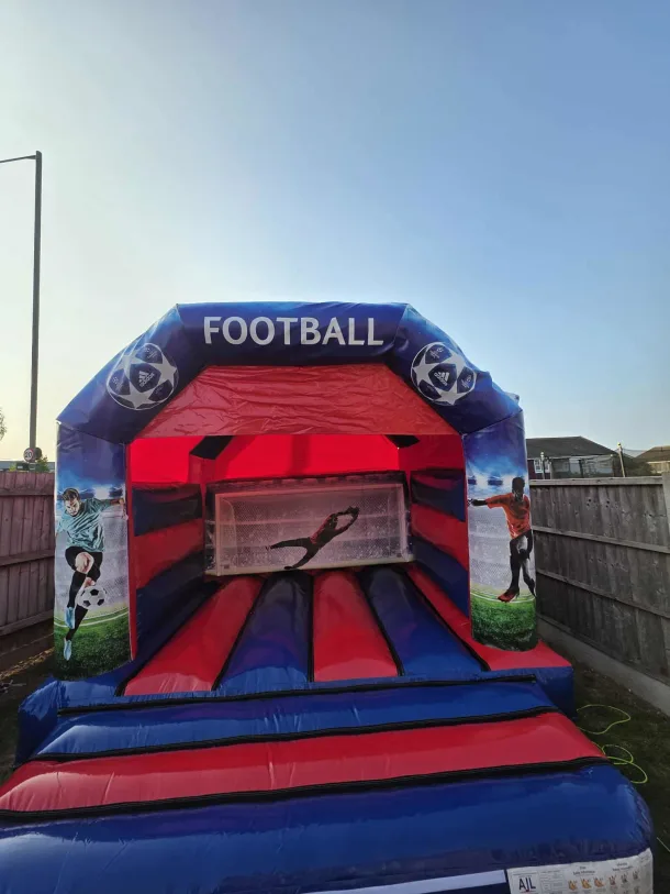 12ftx12ft Blue And Red Party Time With Football Art Work