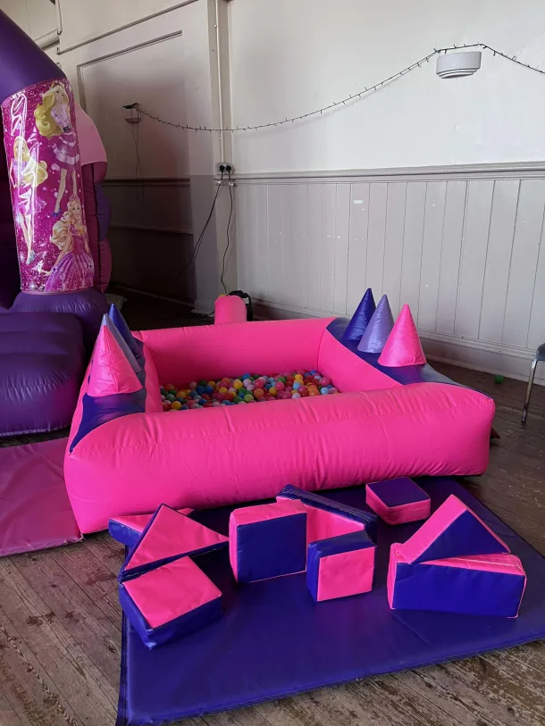Pink And Purple Ball Pit And Soft Play Shapes