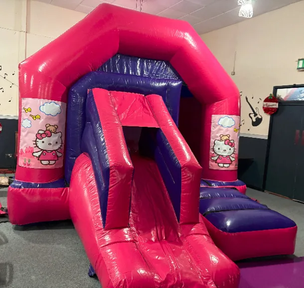 Pink And Purple Combo Castle - Hello Kitty New Theme