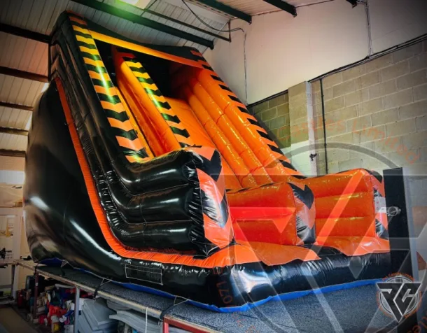 12ft Black And Orange Platform Slide