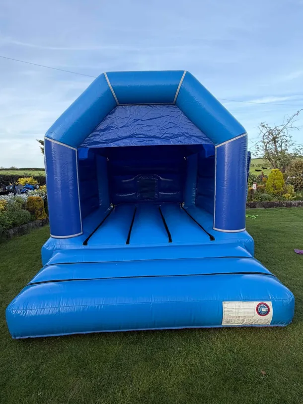 Blue A-frame Bouncy Castle For Hire