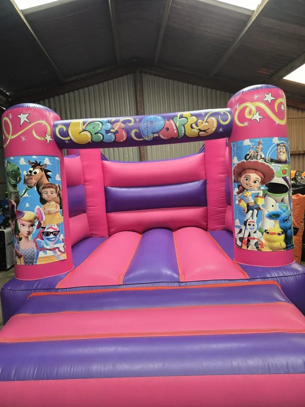 Pink And Purple Toy Story H Frame Bouncy Castle