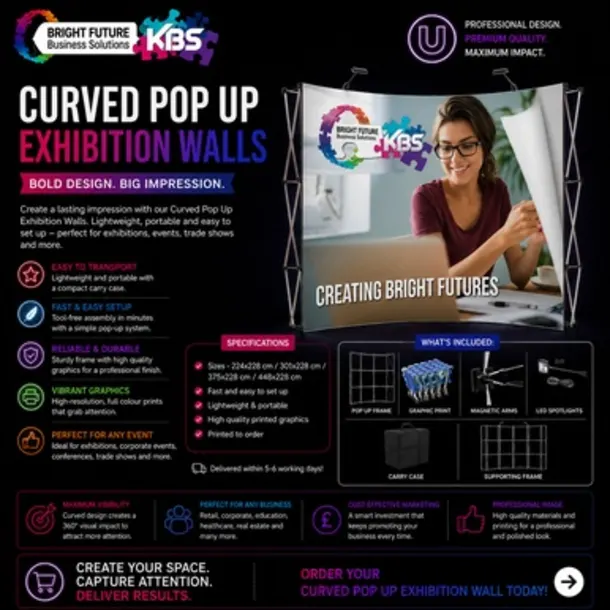 Curved Pop Up Exhibition Walls