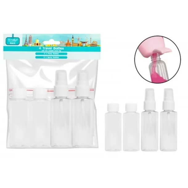 4pk Travel Bottles