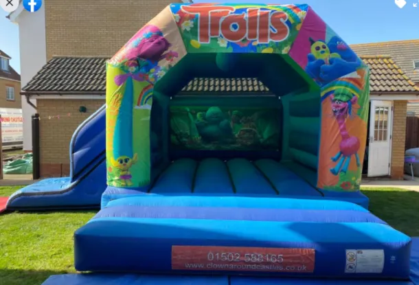 Trolls Bouncy Castle Slide Combo