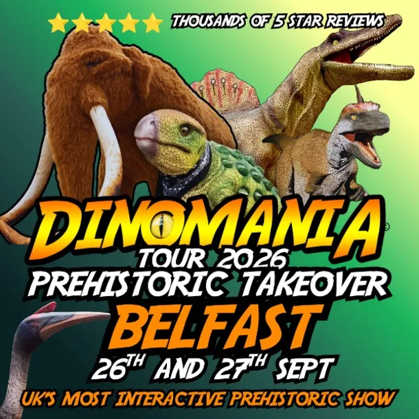 Dinomania Prehistoric Takeover Belfast