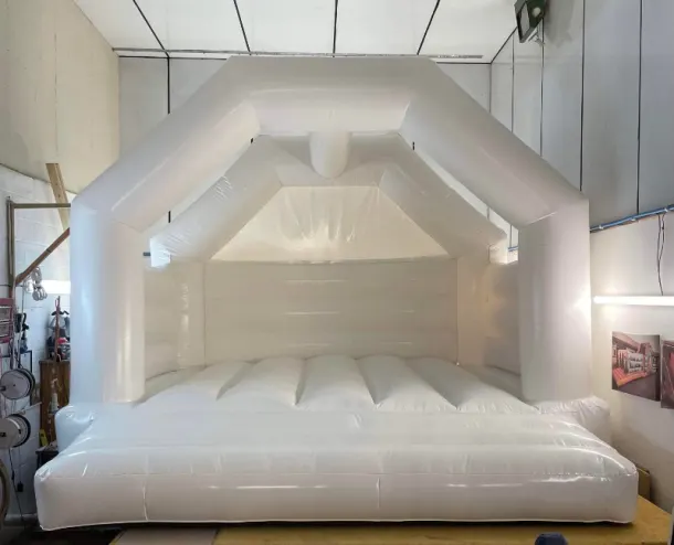 Gloss White Wedding Bouncy Castle