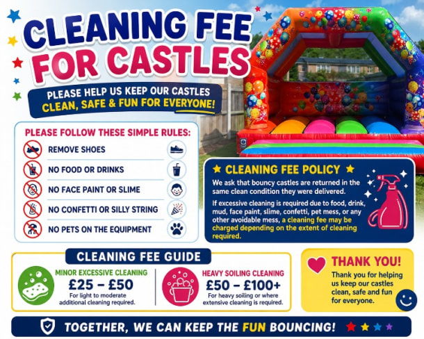 Bouncy Castle Cleaning Fee