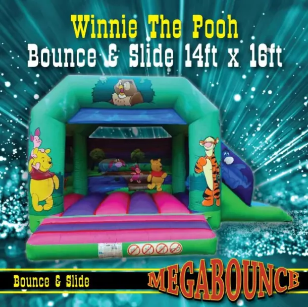 14ft X 16ft Winnie The Pooh Bounce And Slide