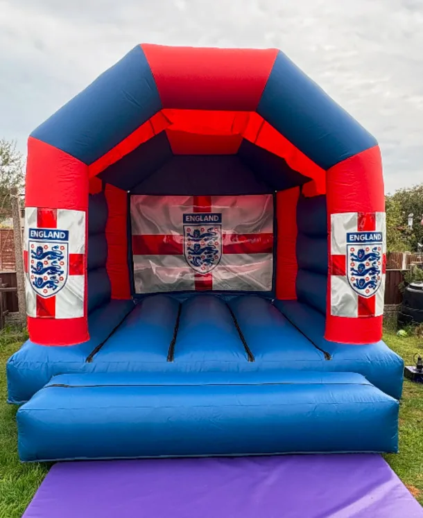 12ft X 12ft Blue And Red Castle - England Theme