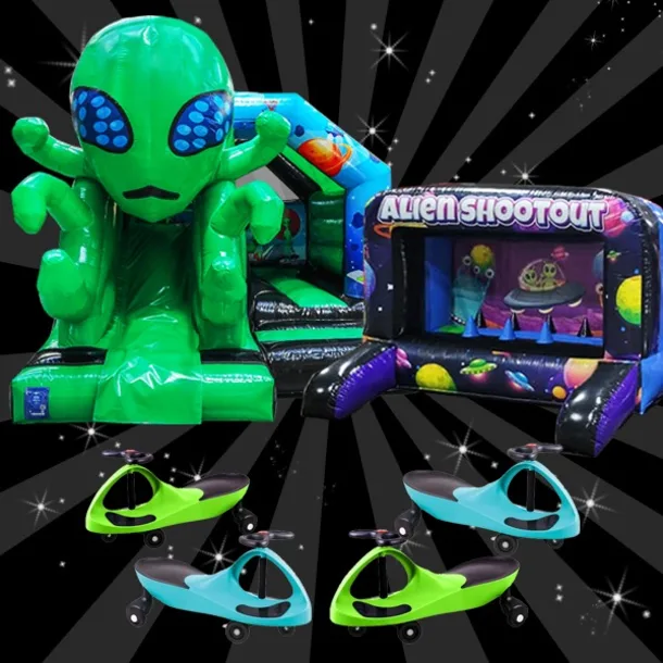 Alien Space Bouncy Castle Package