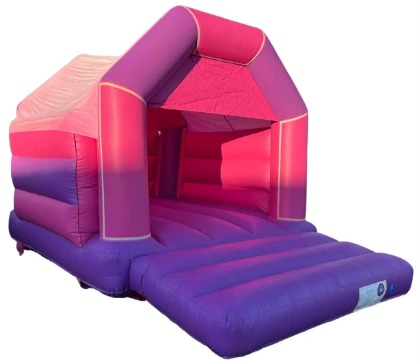 Pink And Purple Bouncy Castle 11ft X 15ft