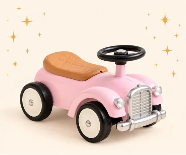 Ride On Car - Vintage Baby Pink