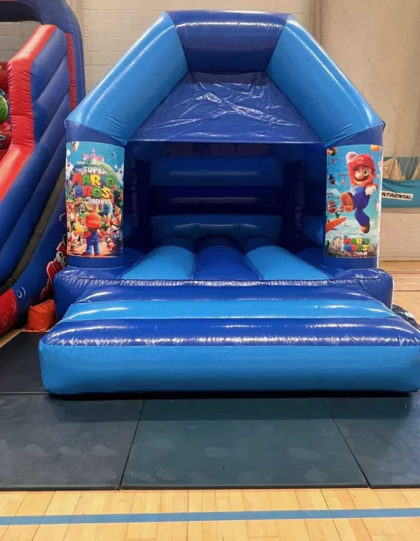 12ft X 14ft Mario Shades Of Blue Bouncy Castle