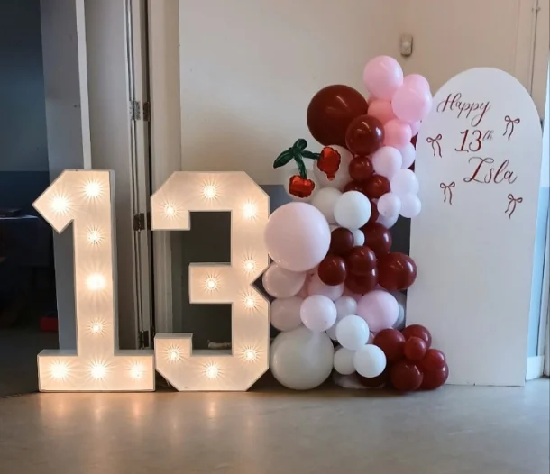 Backdrop And Numbers Package