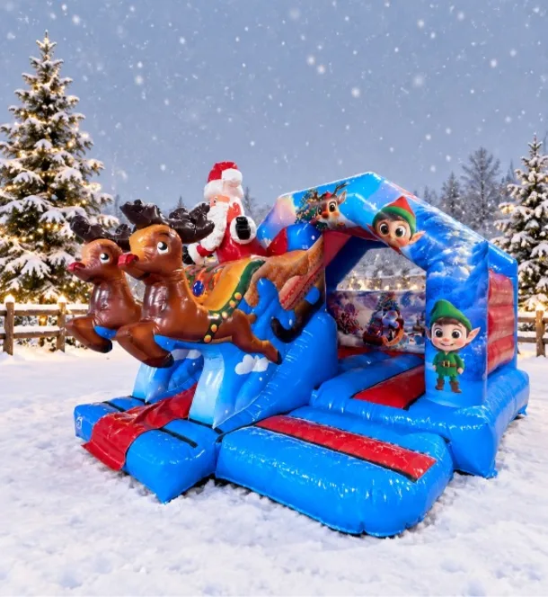 3d Reindeer Christmas Castle