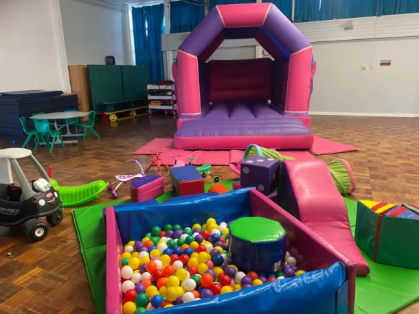 Package C - Standard Bouncy Castle 4ft Foam Ball Pond And Small Soft Play Selection