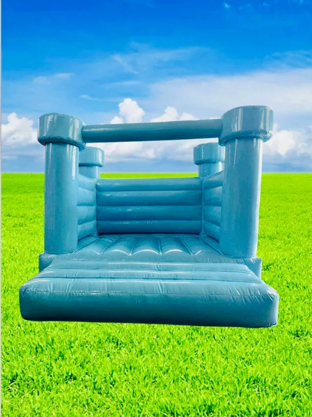 Pastel Blue 12ft X 12ft Bouncy Castle
