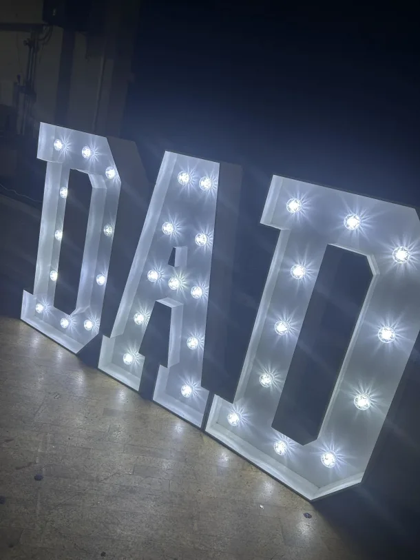 3 Led Name Hire