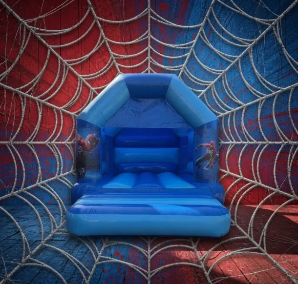 12ft X 14ft Spider Man - Shades Of Blue Bouncy Castle