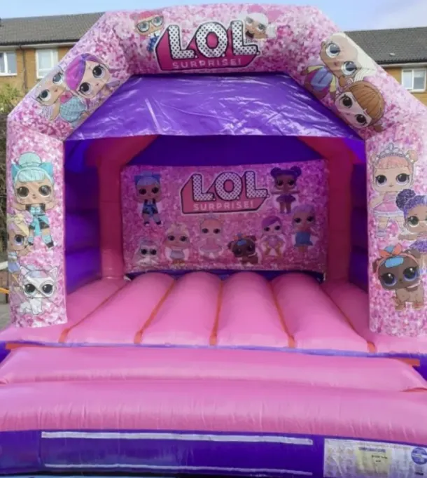 Pink Lol Bouncy Castle