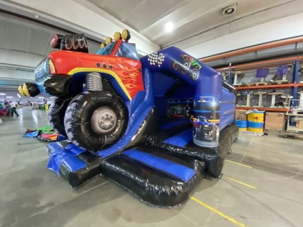 3d Monster Truck  With Slide 12ft X 15ft