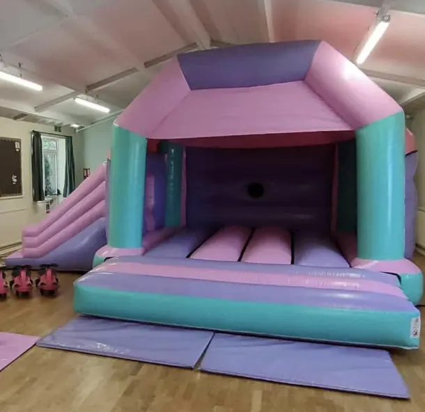 Purple And Pink Disco Bouncy Castles