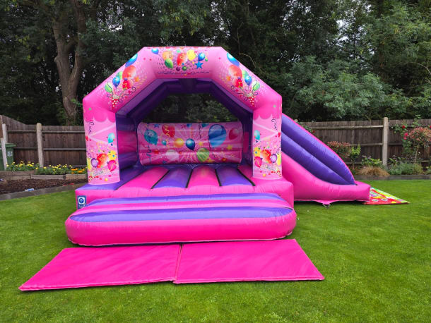 Pink And Purple Side Slide 2