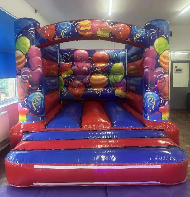 Red And Blue Ballons Bouncy Castle